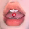 Ojo Rojo Goteando Aceite Lengua Uña Acero Inoxidable Decoración de Lengua Rosca Externa Dulce Personalizado Anillo de Lengua Joyería de Piercing Venta al por Mayor Transfronteriza