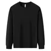 Moletom básico masculino com gola redonda para comércio exterior transfronteiriço, camiseta de manga longa para primavera e outono, roupa pullover casual masculina solta