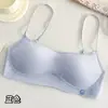 Sujetador de Espalda Hermosa de Corte Bajo para Mujer, Invisible Sin Costuras Push-Up para Pecho Pequeño, de Verano Delgado con Escote Cuadrado