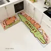 Tapetes de Piso para Cocina Shishi Shunyi, Alfombras Rayadas para Restaurante en Casa, Antideslizantes de Barro Diatomeas, Resistentes al Aceite, Absorbentes de Agua y Resistentes a la Suciedad