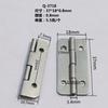 Fábrica de Foshan al por mayor cuadrado bisagra de hierro con bisagra 1.5 pulgadas bisagra pequeña 37*18*0.8mm bisagra pequeña redondeada bisagra metálica