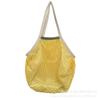 Em Estoque Forro Dobrável Algodão Bolsa de Malha Grande Fruta Algodão Bolsa de Malha Algodão Puro Tote Bolsa de Malha Sacola de Compras Tecida