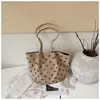 Bolso tote plisado de gran capacidad a la moda Shuai Mi Jia para mujer, nuevo bolso de hombro de principios de otoño 2026, bolso tipo cubo de lunares