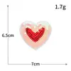 Carta de Amor Amor Transfronterizo Nuevo Lentejuela Forma de Corazón Corazón de Melocotón Tela Bordada Adhesivo Ropa Adhesivo Insignia Parche