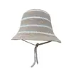 Sombrero de Pescador Tejido para Mujer, Sombrero de Sol de Verano, Ala Ancha, Hace que la Cara Parezca Más Pequeña, Sombrero de Pescador Tejido Estilo Retro Japonés, Modelo Nuevo