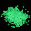Cuentas luminosas al por mayor 7*4mm redondas hechas a mano amor luminosas tres cuentas sueltas DIY accesorios de cuentas para manualidades