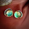 Pendientes de borla de aguja de plata vintage de mediana edad, pendientes de gota de temperamento retro exagerados de nicho de alta gama, venta al por mayor para mujeres
