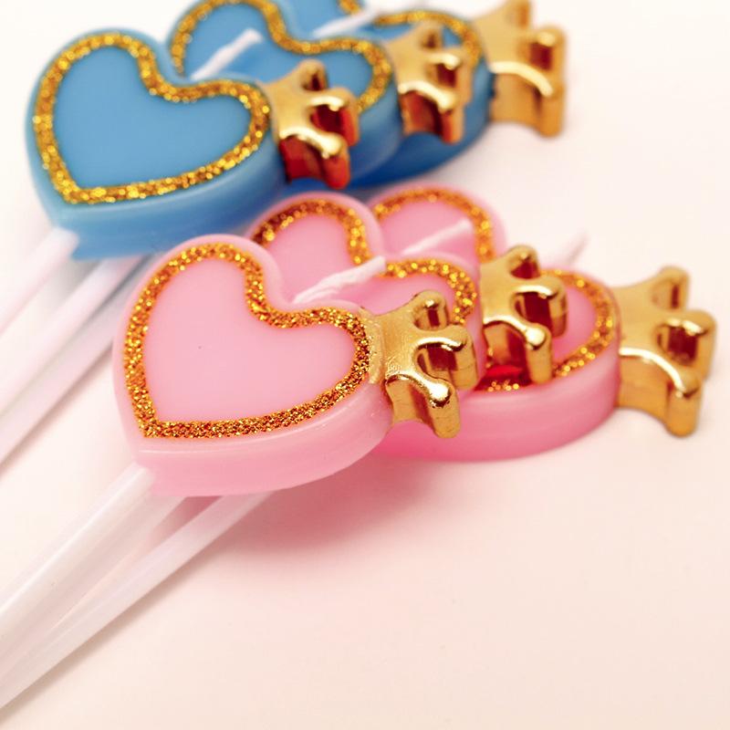 金边爱心皇冠粉色2