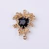 Material de aleación coreano incrustado amor cristal diamante hebilla accesorios diy ropa zapatos bolsa colgante accesorios