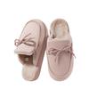 Pantuflas de Algodón para Mujer Pu Xi Yunqi Son a Prueba de Viento, Cálidas y No Asfixiantes, Cómodas y Suaves con Lazo Antideslizantes para el Hogar