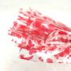 Bolsa transparente de boca plana com coração vermelho, boneca espessada, bolsa dourada Yuanbao, embalagem, bolsa de presente, brinquedo de pelúcia, impressão