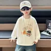 Q137 Niños Primavera y Otoño 2026 Nuevo Estilo Bebé Niño Estilo Coreano Elegante Camiseta Base Manga Larga Casual Infantil Suéter