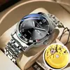 Relógio à Prova d'Água com Calendário Duplo Guangzhou Rui Zhi Yuan Fashion Não Mecânico Varredura Esqueleto Fundo Transparente Relógio Masculino Modelo TikTok