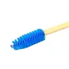 Cepillo Desechable para Pestañas con Mango de Bambú Varilla de Bambú de Colores Peine para Pestañas Cepillo para Cejas Cepillo de Tornillo Herramienta para Injerto de Pestañas