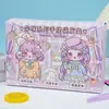 Pacote de Material de Cartão de Papelaria Surpresa Pacote de Material de Cartão de Adesivo de Princesa Fofa Pacote de Presente de Luxo Conjunto de Papelaria para Meninas