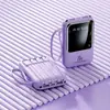 Mini Power Bank Portátil com Fio de 20000 mAh de Grande Capacidade Carregamento Rápido Presente Personalização Atacado