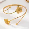 1 Anel de Braço Assimétrico com Abertura Estilizado de Metal com Óleo Gotejante Flor Estéreo para Mulheres