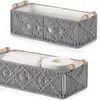 Caixa de Armazenamento de Mesa Cesto de Armazenamento de Corda de Algodão Tecido Cesto de Armazenamento de Corda de Cânhamo Cesto de Armazenamento Cesto de Organização Cesto de Armazenamento de Lanches de Mesa de Corda de Cânhamo