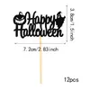 Festa Fantasma Abóbora Halloween Tema Festa de Halloween Inserção para Bolo Decoração para Assar Suprimentos