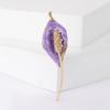 Broche de lirios de cala con gotas de aceite, estilo coreano, exquisito y sencillo, de aleación, con diamantes de imitación, para joyería vegetal, temperamento, a la moda.