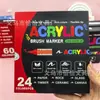 Marcador Acrílico Líquido Directo Multicolor Punta Suave Pintura Estudiante Arte DIY Dibujo Marcador de Graffiti Pluma Acuarela