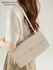 Bolso de Hombro Retro Elegante Nuevo 2025 para Mujer, Versión Coreana, Diseño de Nicho, Sensación de Alta Gama, Bolso de Mano y Bolso de Hombro Versátil