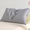 Fundas de almohada de algodón de fibra larga de doble hebra 50S, Juego de dos, 48X74, Color liso, Lujo ligero, Rellenos de almohada para adultos estilo hotel de alta gama
