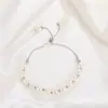 Pulsera de Perlas y Cuentas Estilo Europeo y Americano con Cierre de Corazón, Pulsera con Borla de Diseño de Nicho Lujoso Ligero Francés para Mujer, Ajustable
