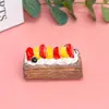 Ímãs de geladeira de resina alimentar 3D, ímãs fortes de lembrancinhas turísticas, figuras feitas sob medida, presentes realistas