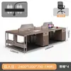 Escritorio de estación de trabajo simple y moderno, adecuado para 4 empleados, muebles de oficina y un juego de mesas y sillas para 6 empleados