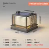 Lámpara de Cabeza para Columna Solar para Puerta de Valla de Villa, Lámpara Simple Moderna para Pilar de Puerta de Patio Exterior Impermeable
