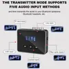 Nuevo Receptor Transmisor Bluetooth de Audio V5.4 2 en 1 Estéreo Canal Dual RCA AUX con Micrófono
