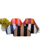 Bolso de mano simple de punto a rayas, bolsa tejida versátil de gran capacidad más vendida, bolso nube de alta gama