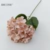 Ramo de flores de simulación de hortensia de una sola rama, arreglo floral de pared de flores para boda, hilera de flores, guía de camino, accesorios de tiro, flor falsa, hortensia de comercio exterior