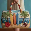2026 Nueva Serie Transfronteriza de Árbol de Coco Hawaiano Bolso de Viaje Acolchado Portátil de Corta Distancia Bolso Multifuncional para Deportes y Fitness