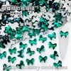 Strass Formato Borboleta 5*7mm com Fundo Plano Decorações Brilhantes da Moda para Nail Art Acessórios Borboleta Strass para Unhas Postiças Atacado