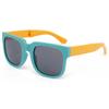 Gafas de Sol Plegables Infantiles con Montura Cuadrada, Protección Solar, Protección UV, Gafas para Bebé, Gafas de Sol Modernas y de Moda, Gafas de Sol