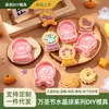 Serie de Halloween Molde para Galletas Bola de Cristal Simulación DIY Patrón de Luna y Estrella Molde de Corte Tridimensional Horneado de Galletas