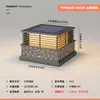 Lámpara de Poste Estilo Nuevo, Lámpara de Poste para Portón de Villa Alimentada por Energía Solar, Lámpara de Patio Exterior, Lámpara Superior para Poste de Valla, Luminaria de Poste Impermeable