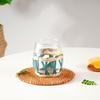 Botella de Agua Fría de Vidrio de Paja Hecha a Mano Estilo Europeo Botella de Leche Set de Agua Botella de Agua para Té Aromático y Agua Herbal Set de Vasos de Agua Botella para Bebidas