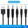 Cabo de alimentação CC USB para 5.5/4.0/3.5/2.5/linha de carregamento usb para dc adaptador de tomada redonda para roteador