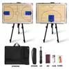 Soporte Grande de Pie de Aleación de Aluminio Tablero Táctico de Fútbol Tablero de Entrenador de Baloncesto Bolígrafo Magnético Borrador Tablero de Mando