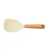 Espátula de Silicone Transfronteiriça, Resistente a Altas Temperaturas, Cabo de Madeira, Antiescaldante, Espátula de Cozinha Específica para Panelas Antiaderentes, Utensílios de Cozinha Domésticos, Concha, Escorredor