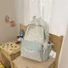 Mochila nueva estilo ins japonés para mujer, linda bolsa escolar con estampado floral, mochila ligera para ir al trabajo para estudiantes de secundaria, estilo femenino