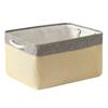 Caja de Almacenamiento Plegable Cesta de Almacenamiento de Juguetes para Niños Caja de Almacenamiento de Tela Especial de Amazon Ceniza Empalmada Cesta de Almacenamiento Dorada