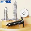 Tornillo autorroscante de acero inoxidable 304 cabeza plana grande tipo ciruela cabeza delgada tipo estrella CA punta aguda cola puntiaguda para madera M2M3M4M5