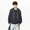 Sudadera con capucha estilo americano para hombre, nueva colección de otoño 2026, prenda exterior casual de corte holgado, top versátil de otoño para hombre