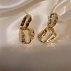 Pendientes de metal con patrón irregular transfronterizo de Europa y Estados Unidos, temperamento Joker, joyería popular de alta gama para las orejas, venta al por mayor para mujeres
