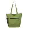 Bolsa de Hombro de Cuadros Japoneses para Mujer, Ligera, Plegable, Bolsa de Tela de Nylon Impermeable para Viajes al Aire Libre, Gran Capacidad