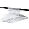 Percha Recubierta de Goma 3.8mm Alambre de Hierro Percha Tienda de Tintorería Percha Desechable Blanca Almacenamiento de Armario en Casa Colgante en Stock